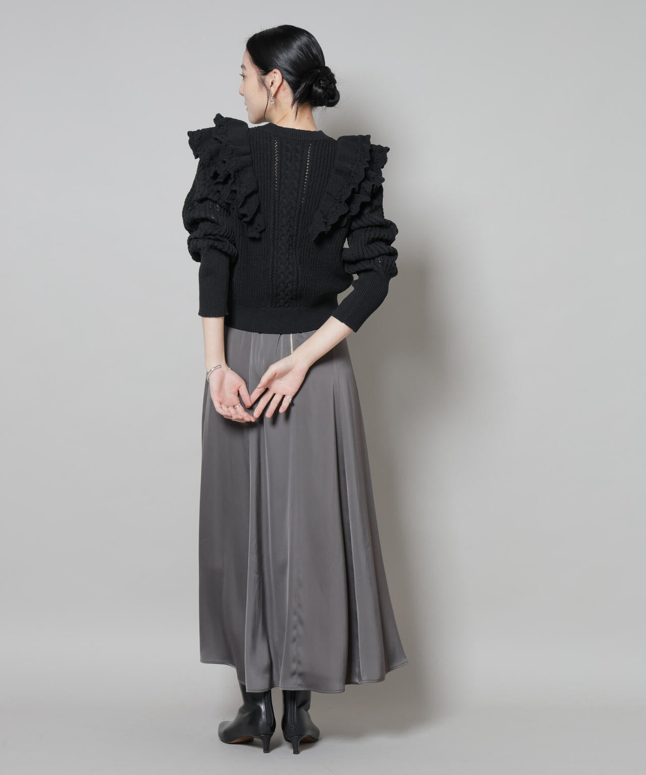 フリルケーブルニットプルオーバー | NANO universe（ナノ・ユニバース