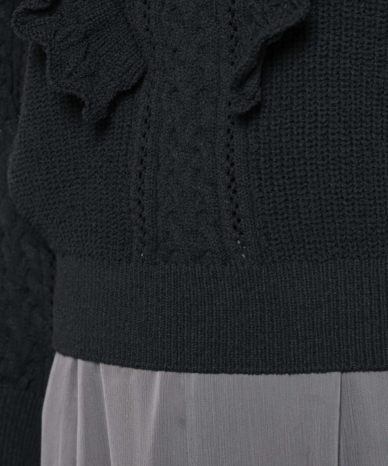 フリルケーブルニットプルオーバー | NANO universe（ナノ・ユニバース