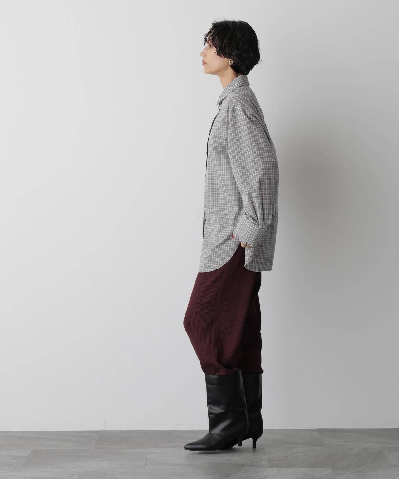 「STEVELOUR」裾リブニットパンツ