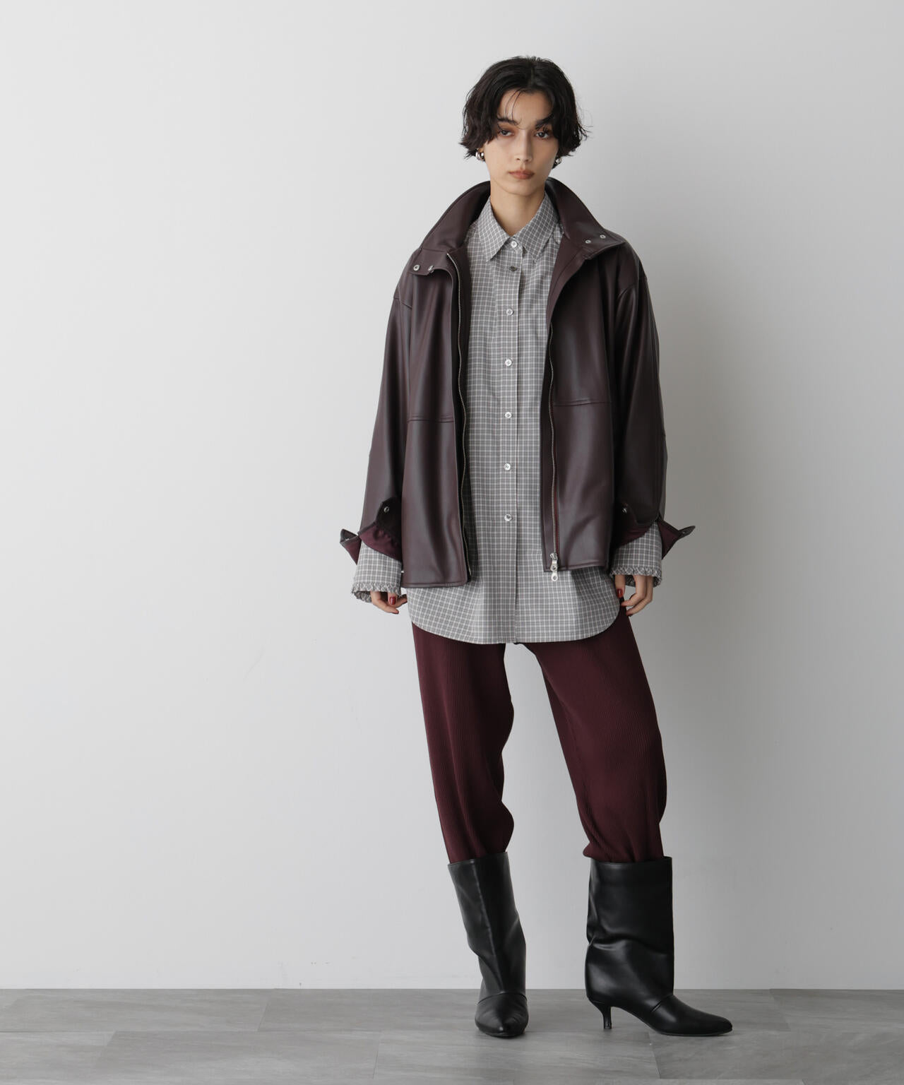 「STEVELOUR」裾リブニットパンツ