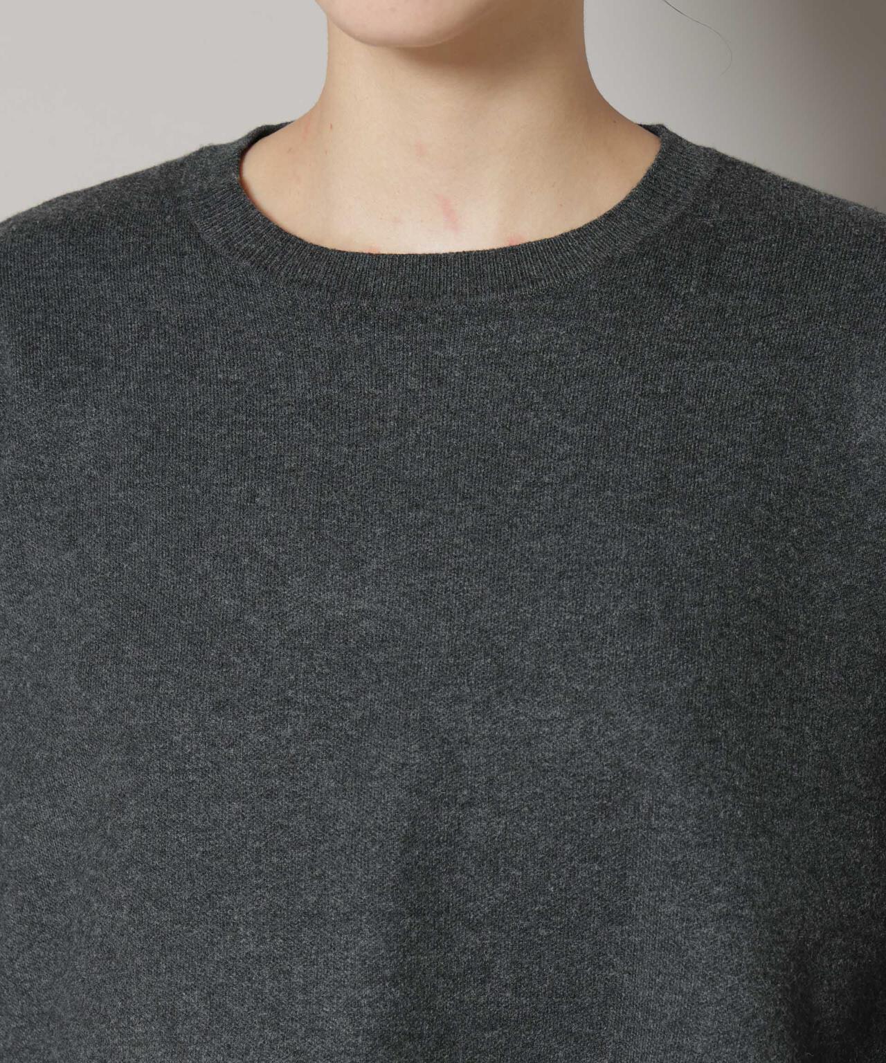 ダブルジャガードニット×タックブラウス ペプラムセット