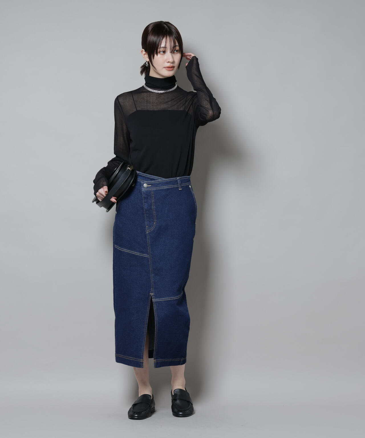 梨地シアータートルカットトップス | NANO universe（ナノ・ユニバース