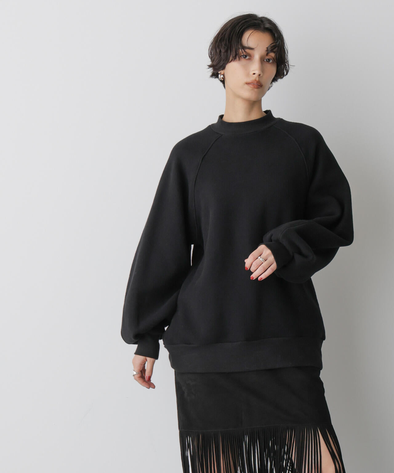 「STEVELOUR」フラッフィースタンドプルオーバー