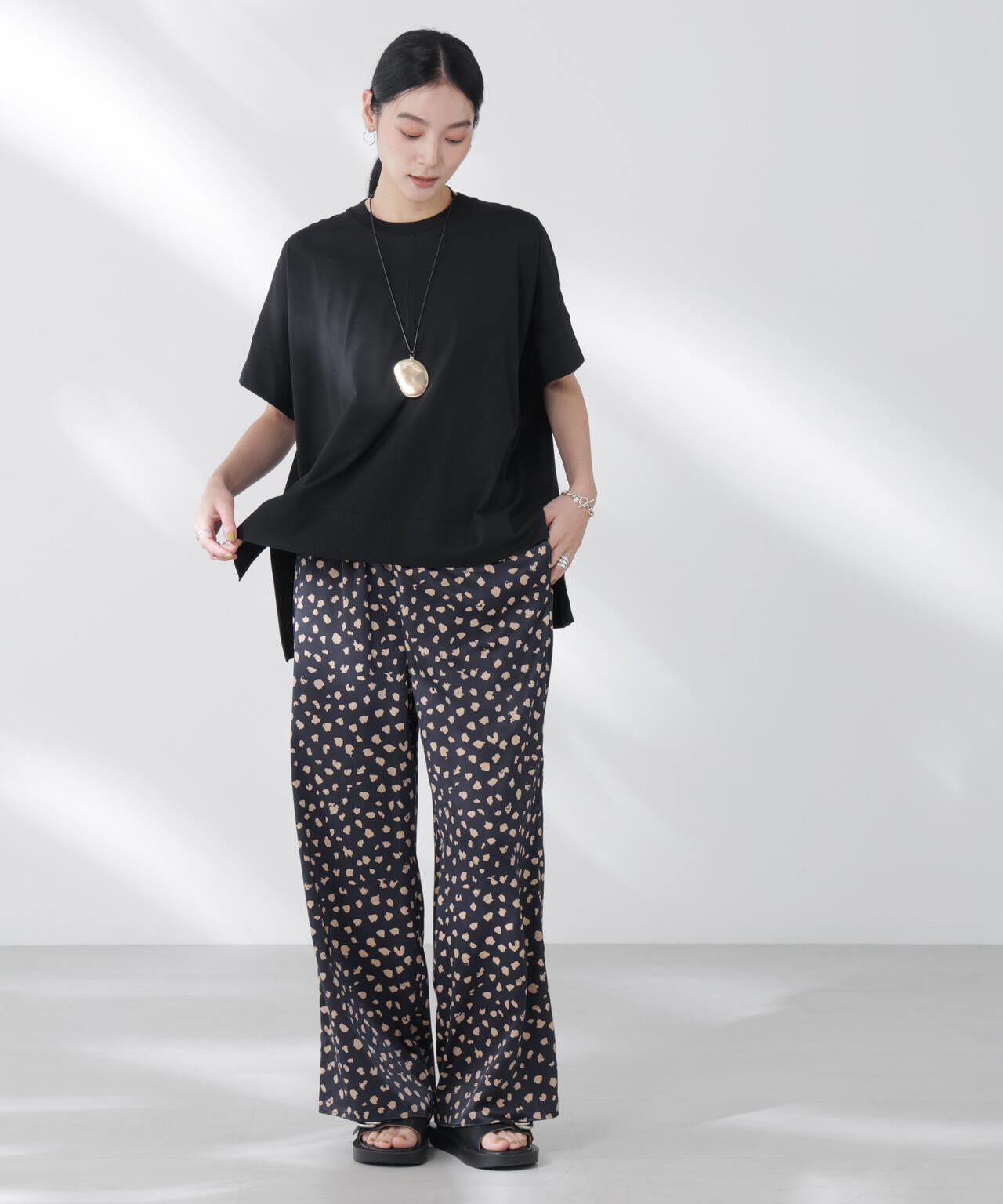 NANOFINE強撚コットンワイドTシャツ