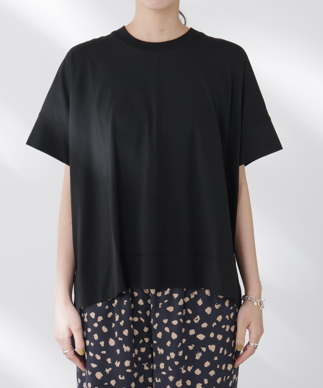 NANOFINE強撚コットンワイドTシャツ