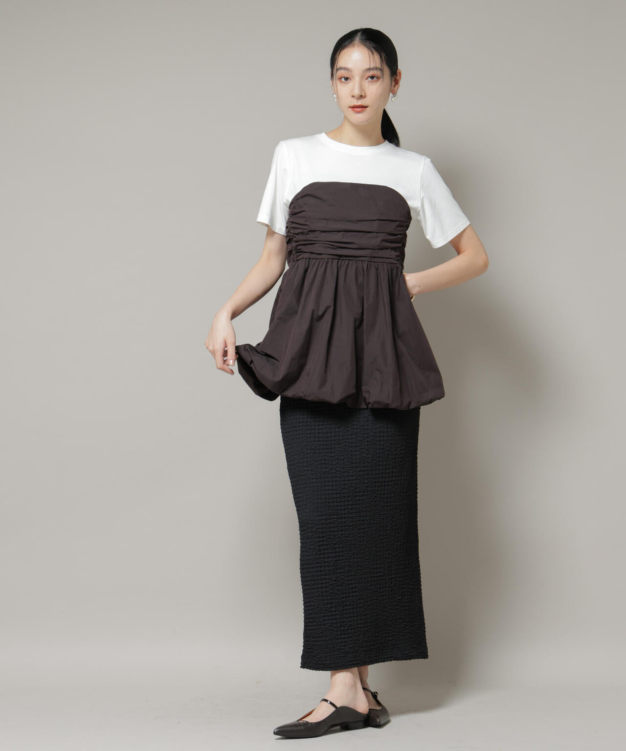 バルーンビスチェドッキングトップス | NANO universe（ナノ