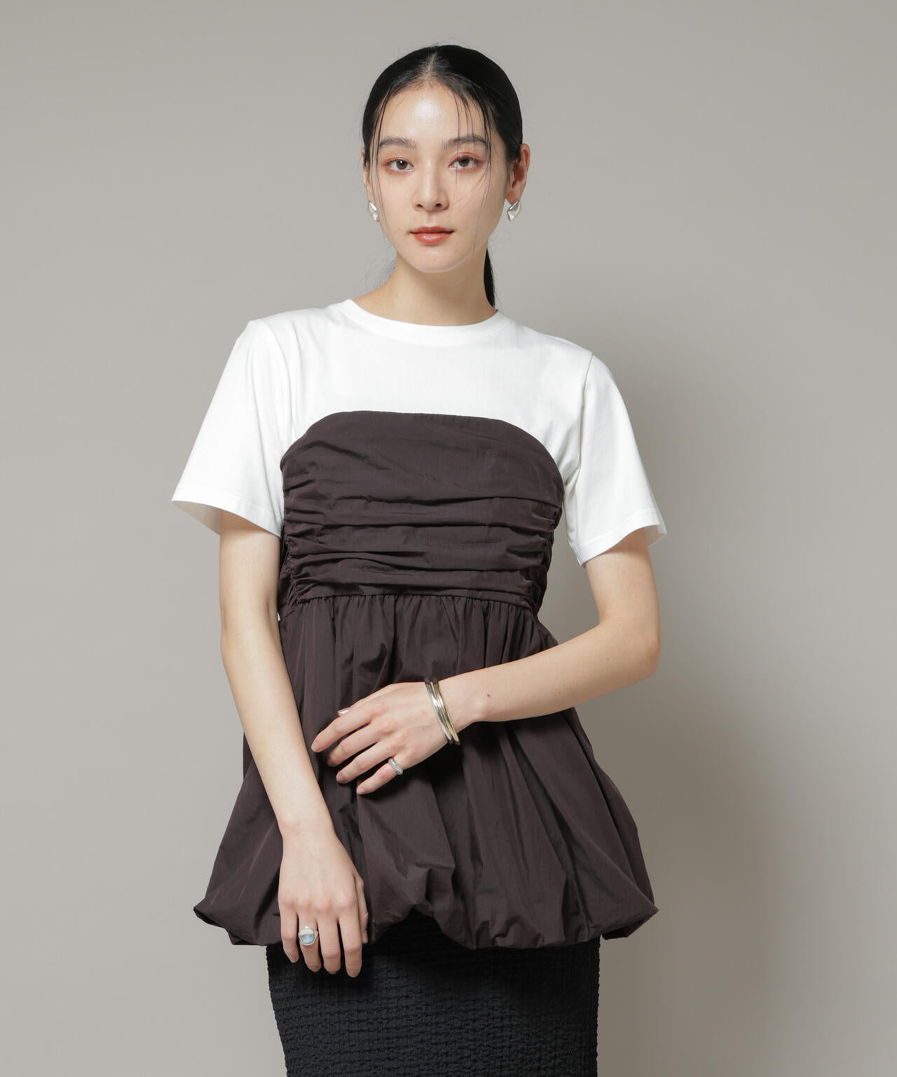 バルーンビスチェドッキングトップス | NANO universe（ナノ