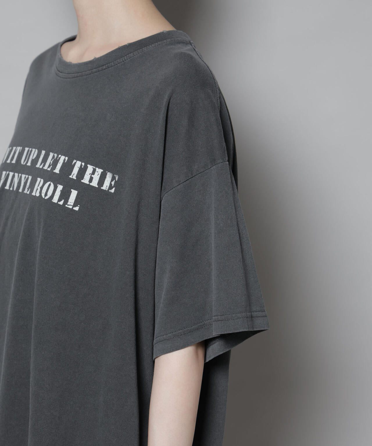 あ*ら様 ヴィンテージスタイルTシャツ グレー/ブラック ヴィンテージライクTシャツ | NANO universe（ナノ・ユニバース