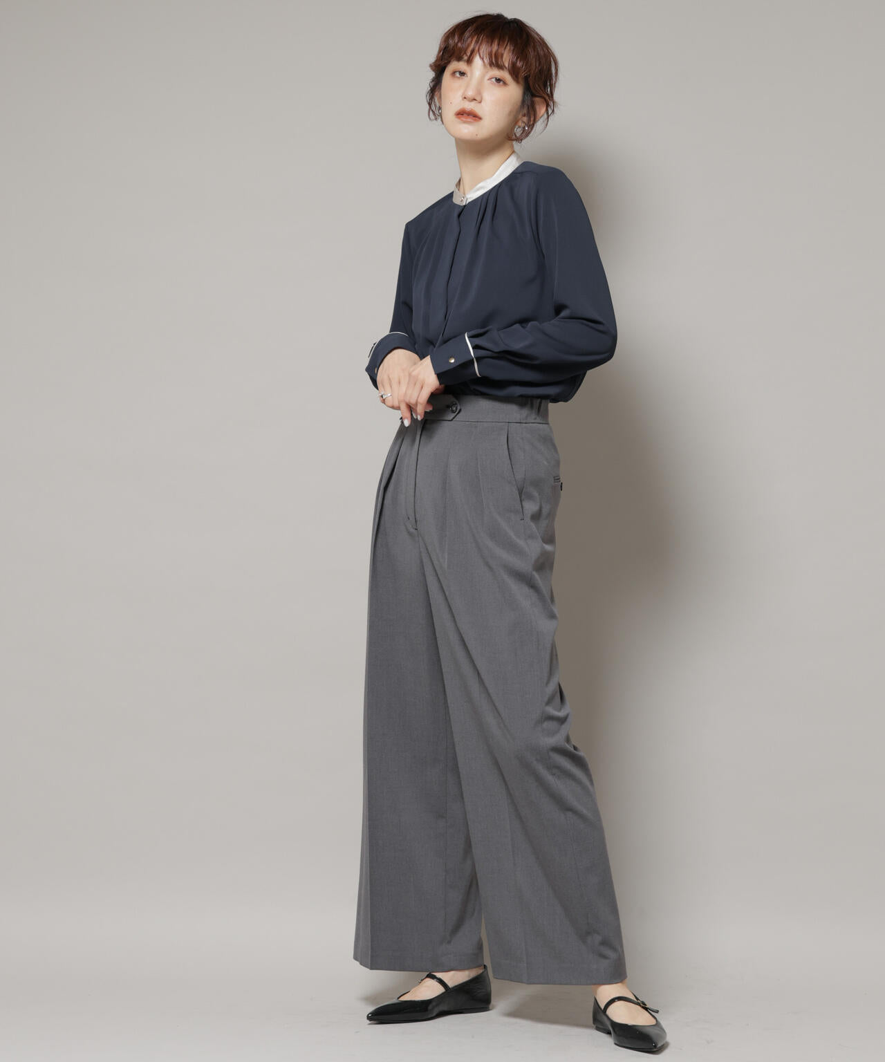 ドライウェザーストレッチ2タックワイドパンツ(セットアップ可)