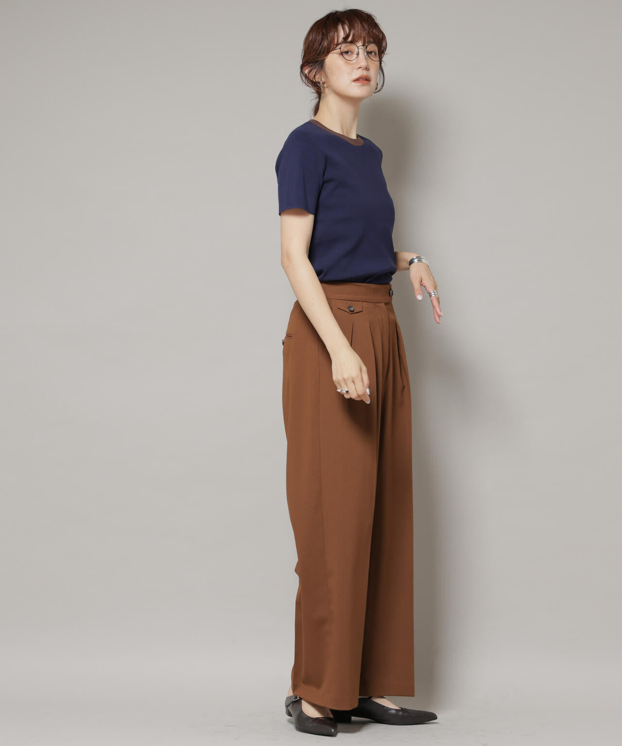 ドライウェザーストレッチ2タックワイドパンツ(セットアップ可)