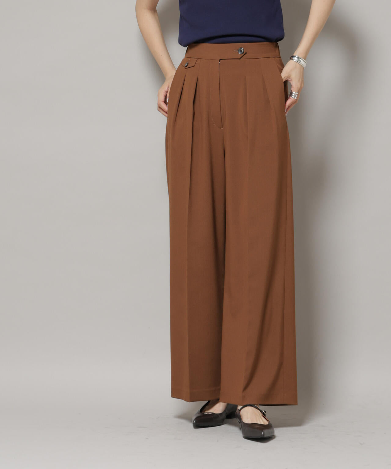 ドライウェザーストレッチ2タックワイドパンツ(セットアップ可)