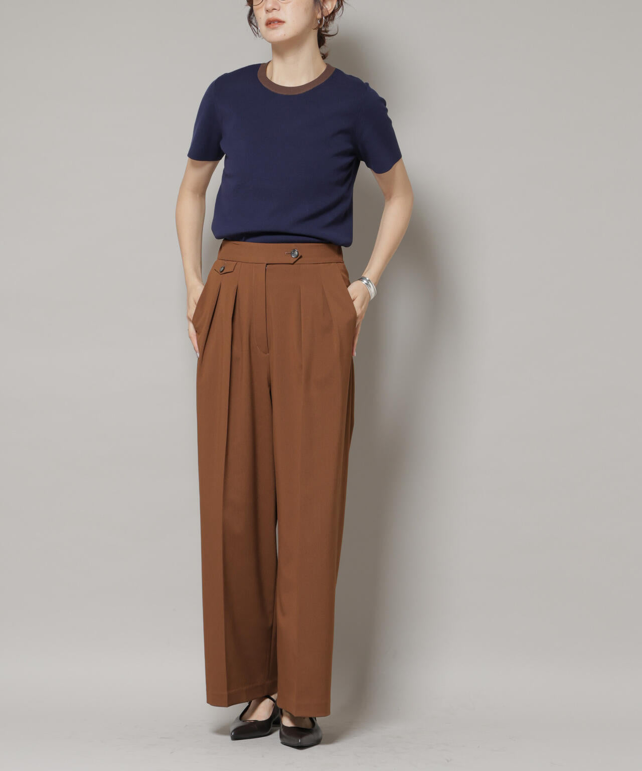 ドライウェザーストレッチ2タックワイドパンツ(セットアップ可)