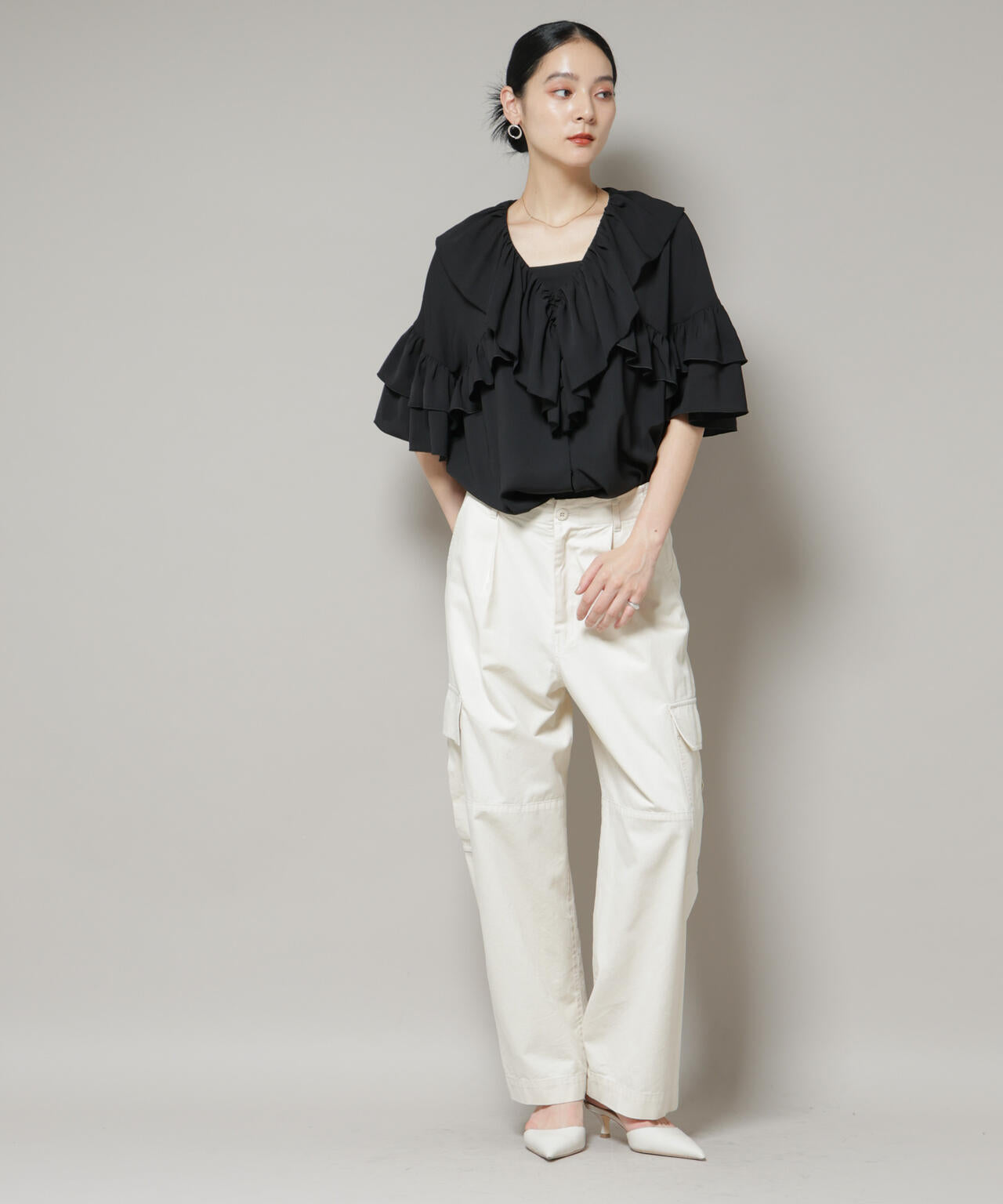 サイドポケットワイドチノパンツ | NANO universe（ナノ・ユニバース