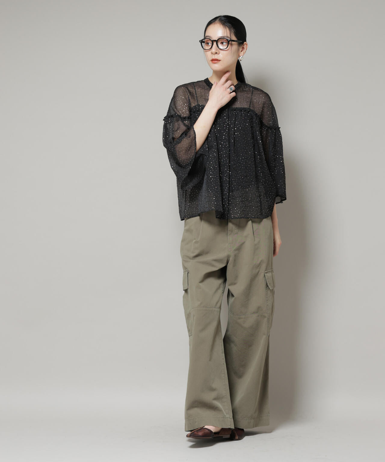 パンサー井上㌨様 サイドポケットワイドチノパンツ | NANO universe（ナノ・ユニバース