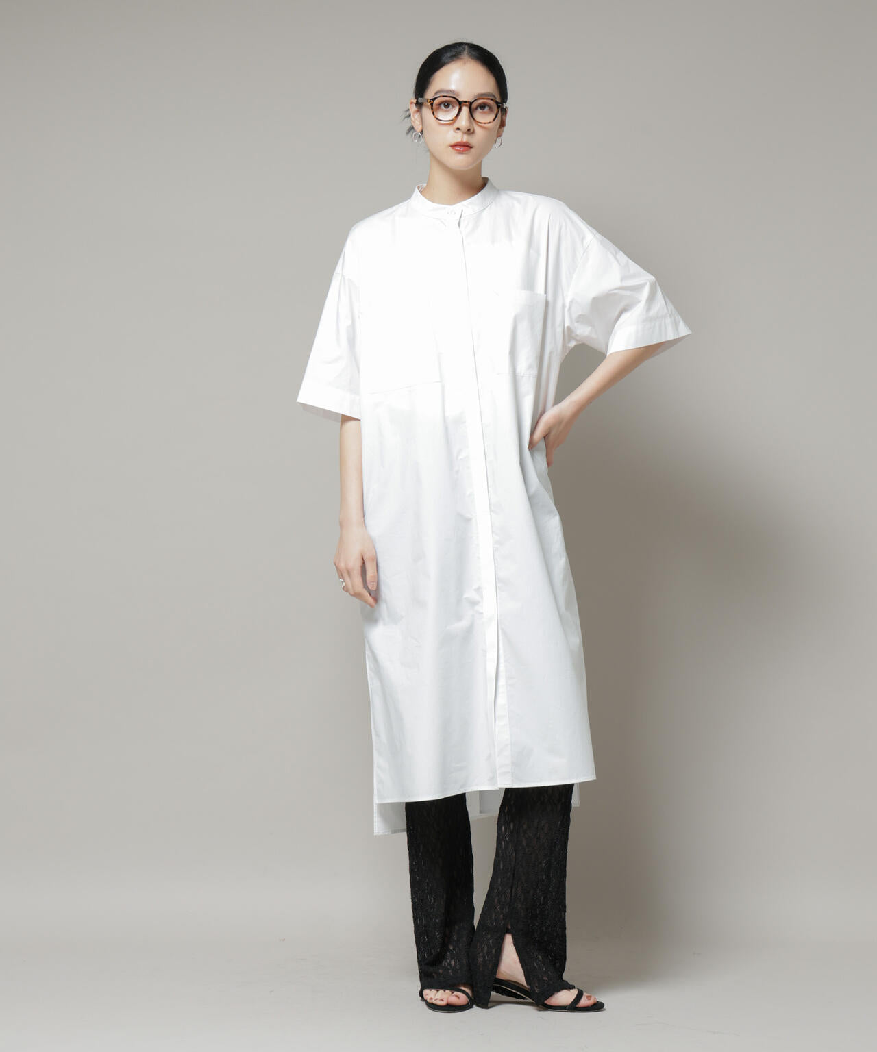 レースフレアレギンスパンツ