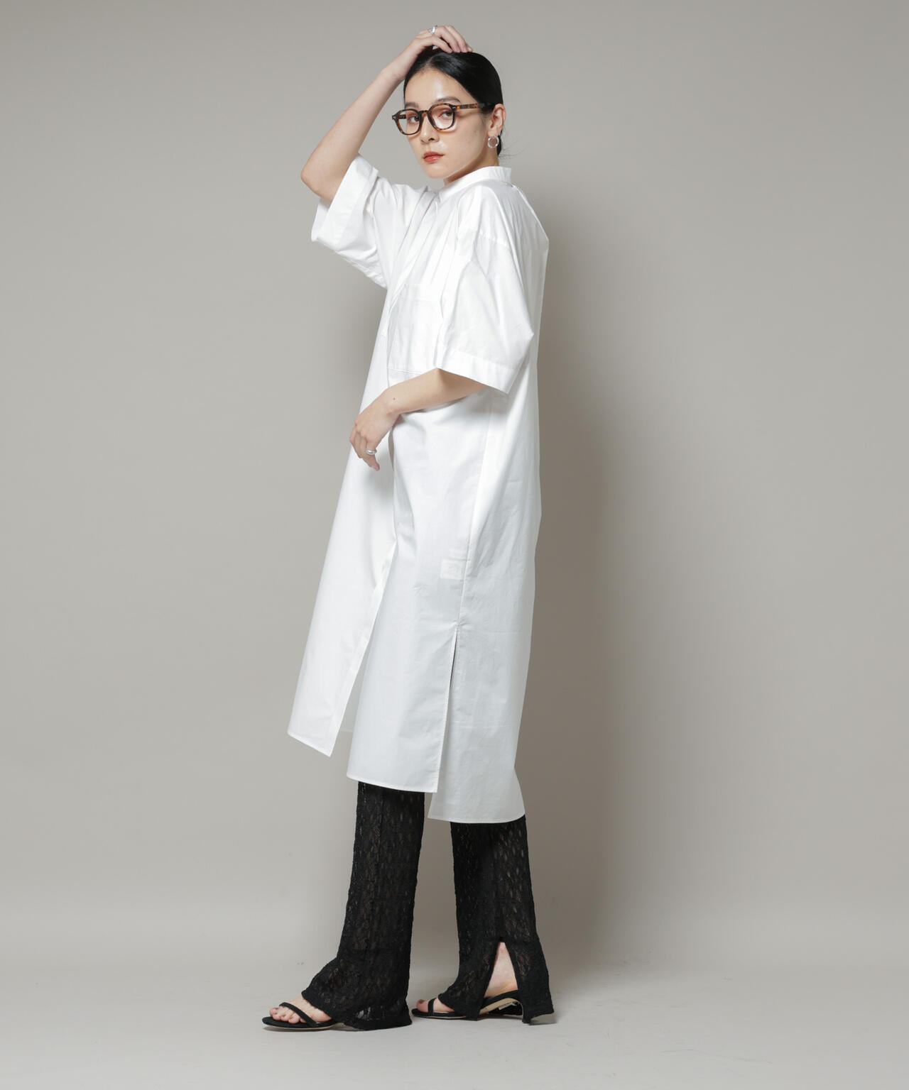 レースフレアレギンスパンツ