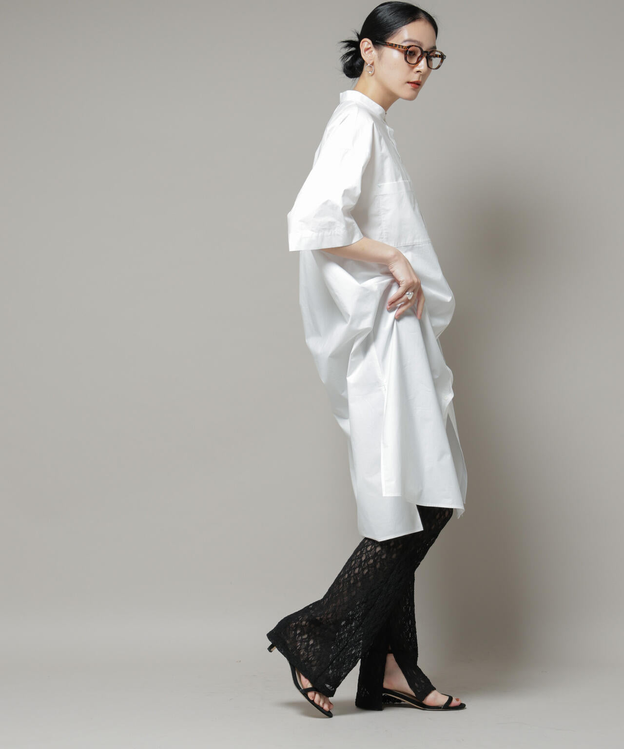 レースフレアレギンスパンツ