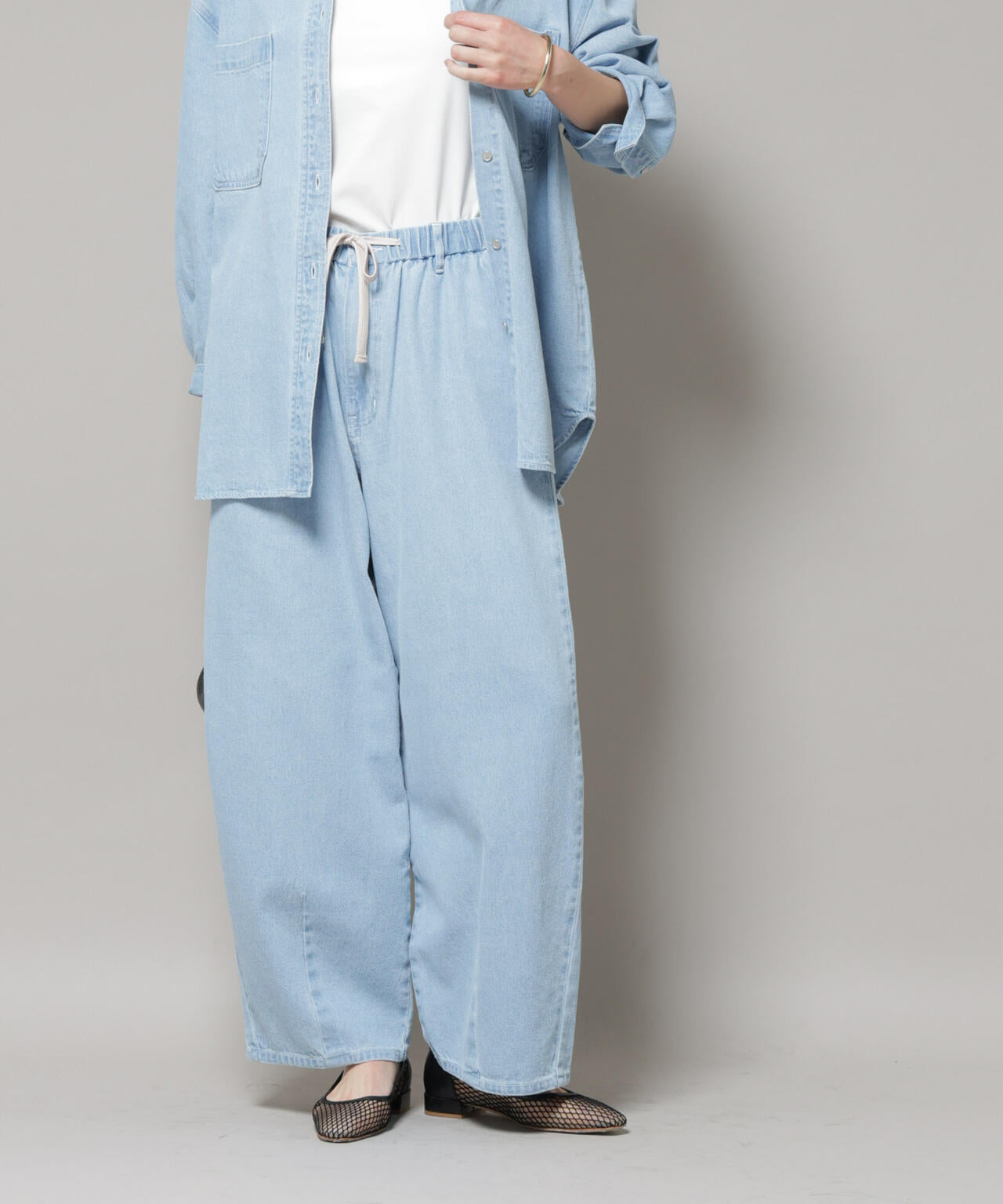 ドロストデニムパンツ(セットアップ可) | NANO universe（ナノ