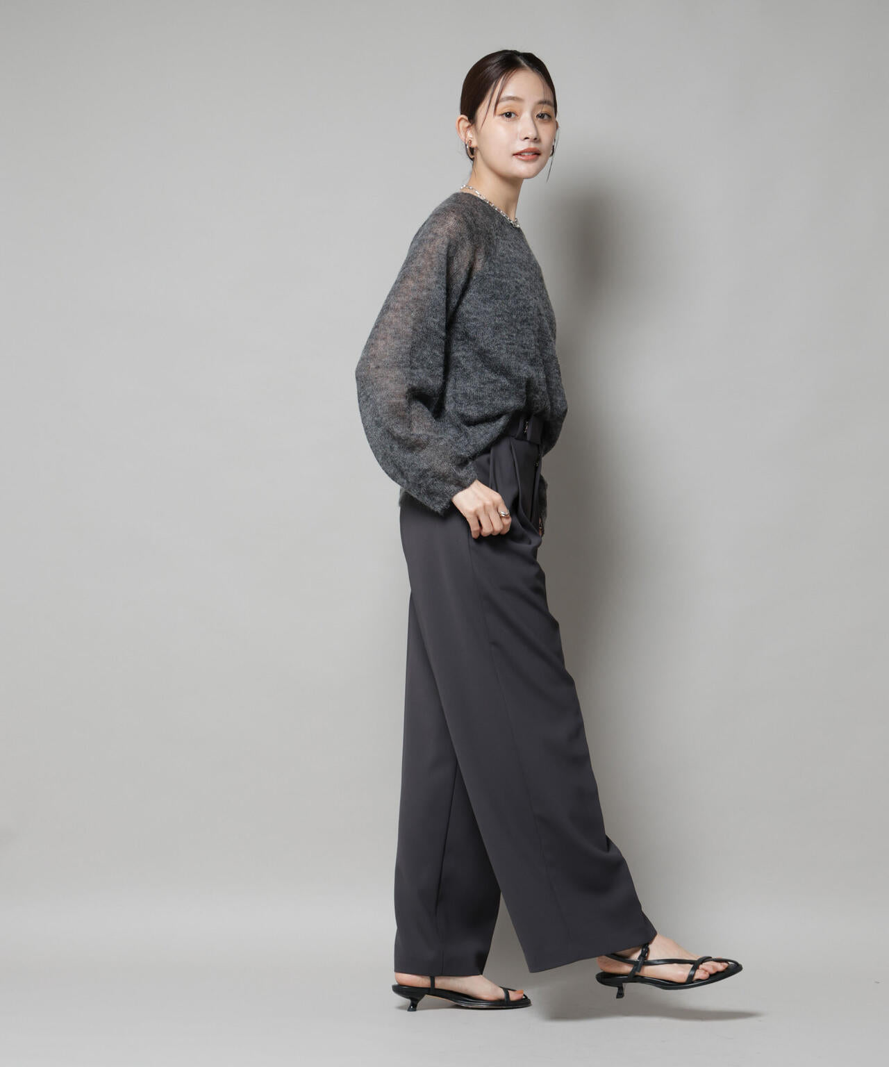 ツイルワイドスラックス