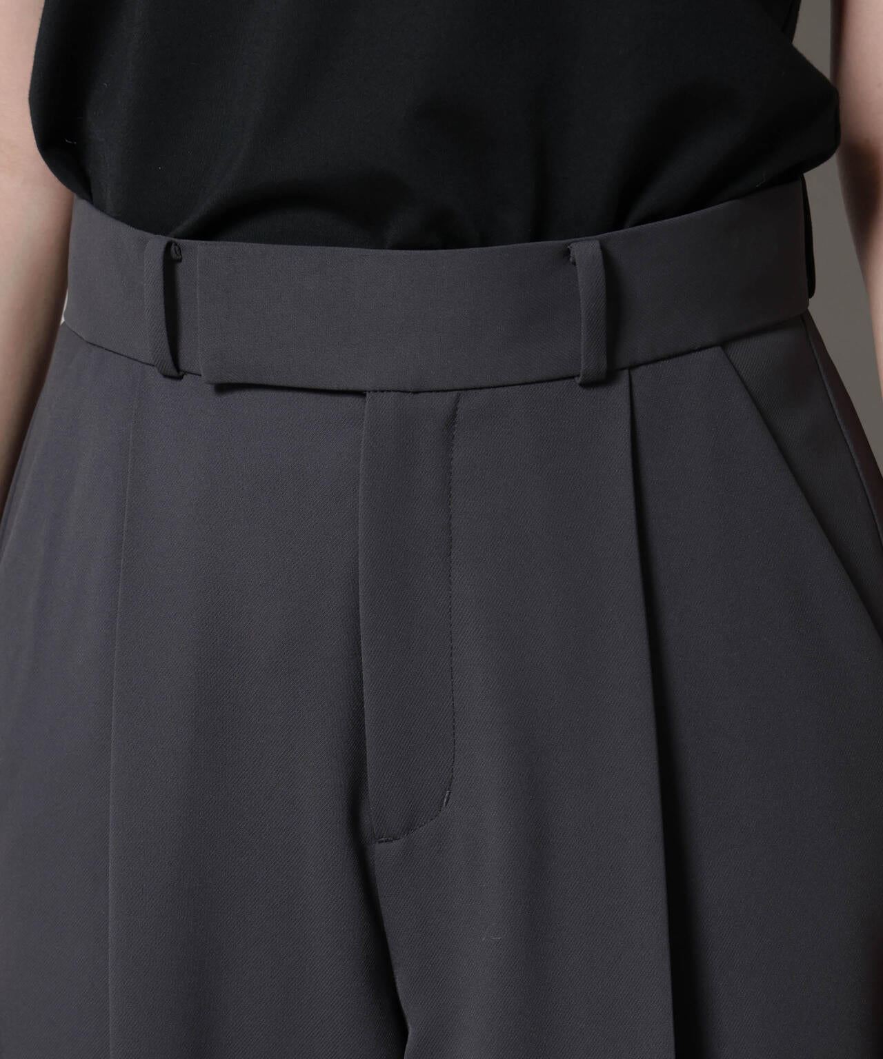 ツイルワイドスラックス