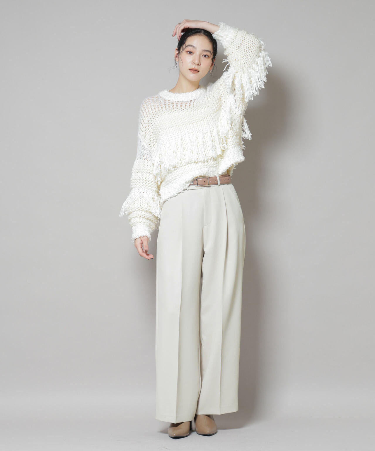 ツイルワイドスラックス