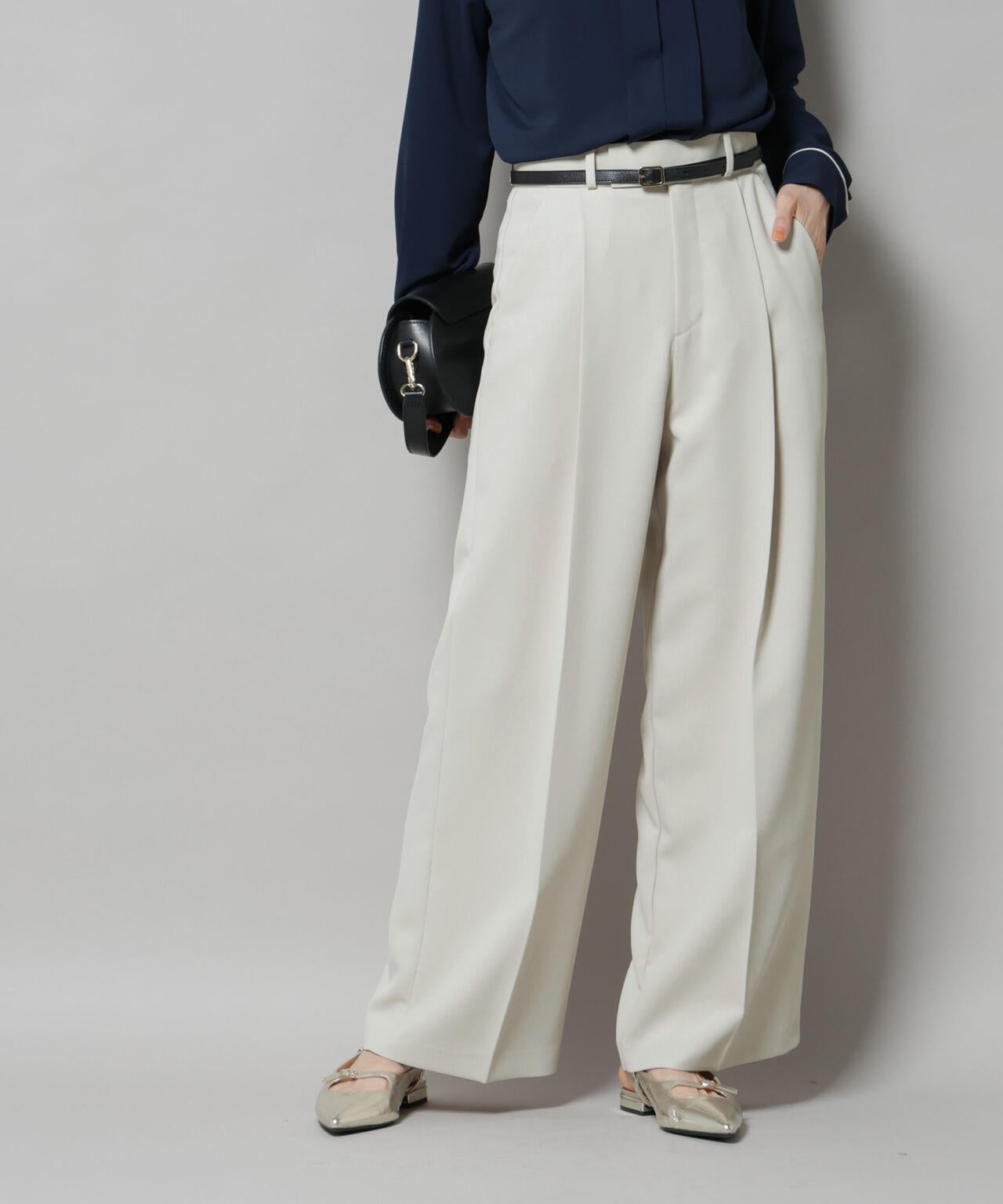 ツイルワイドスラックス