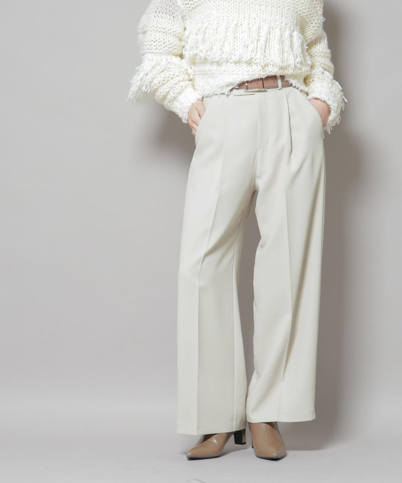 ツイルワイドスラックス