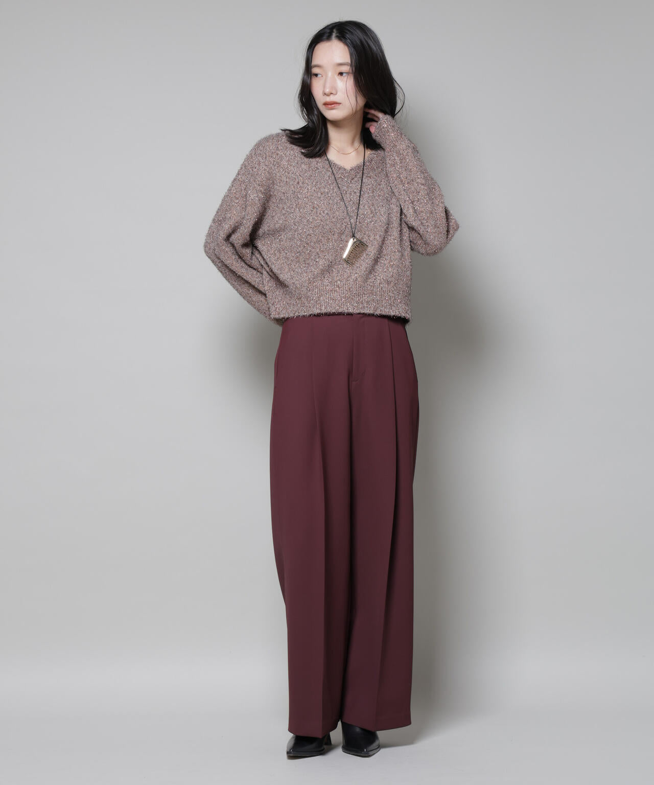 ツイルワイドスラックス