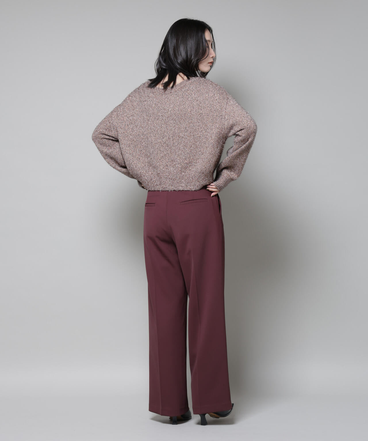 ツイルワイドスラックス