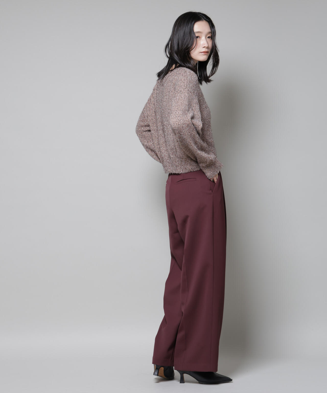 ツイルワイドスラックス