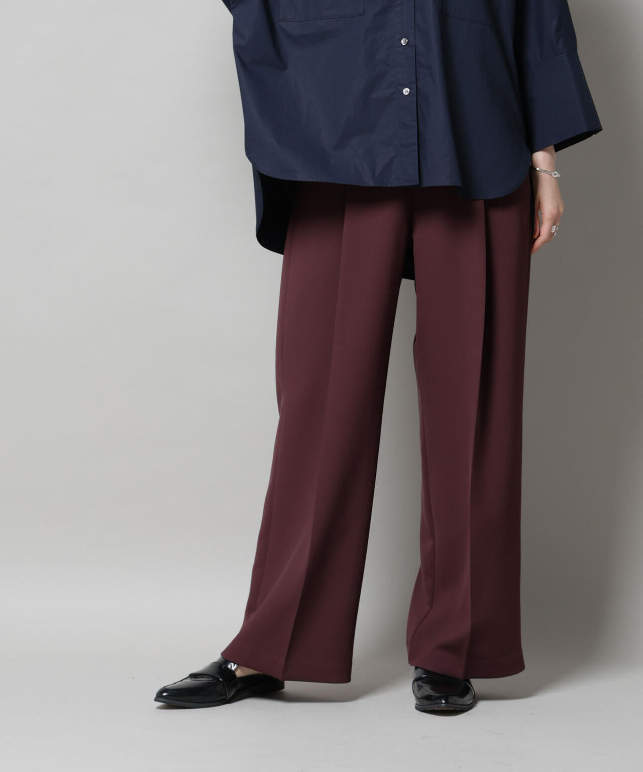 ツイルワイドスラックス