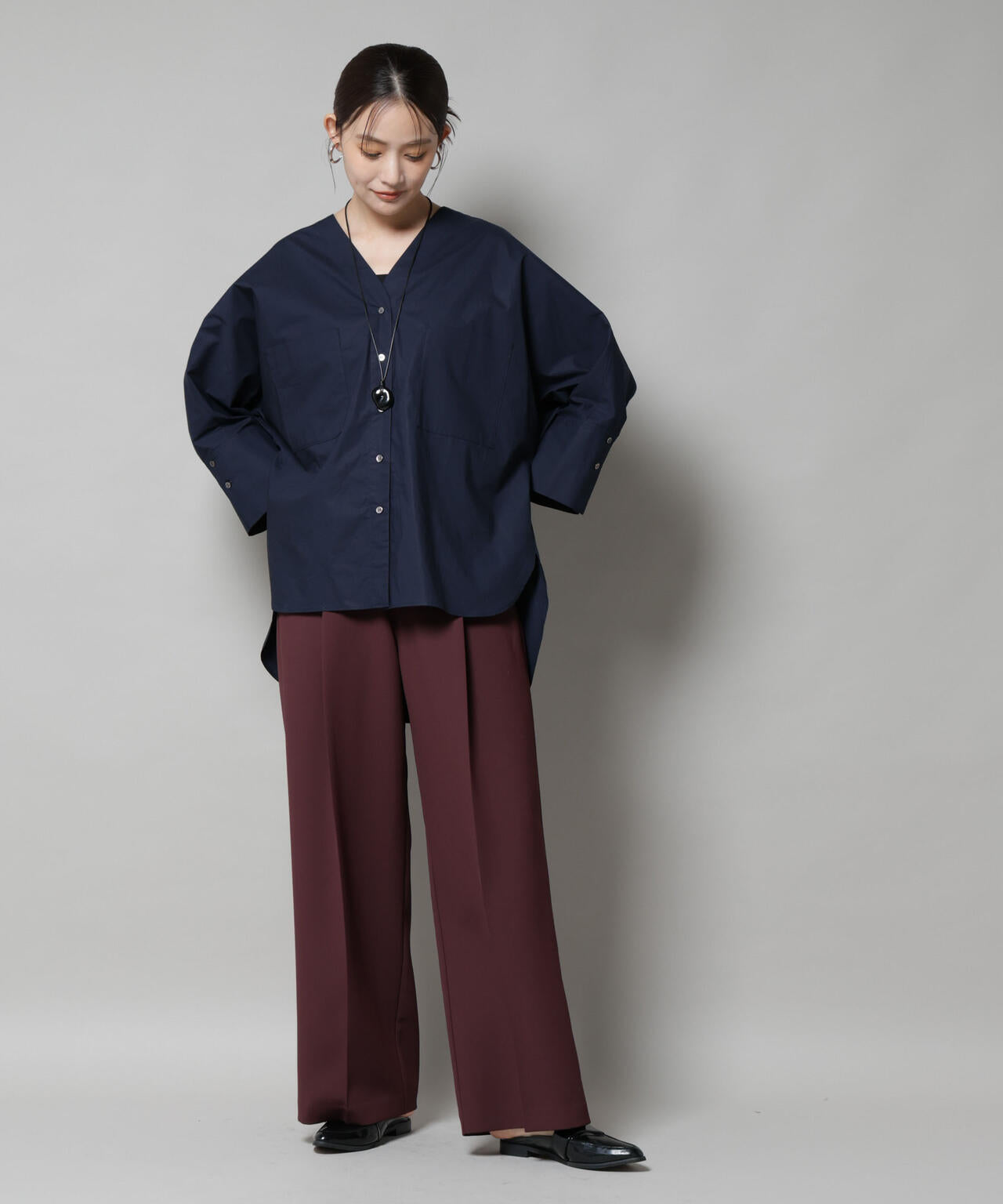 ツイルワイドスラックス