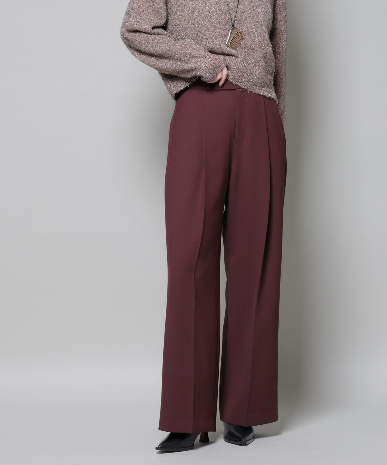 ツイルワイドスラックス