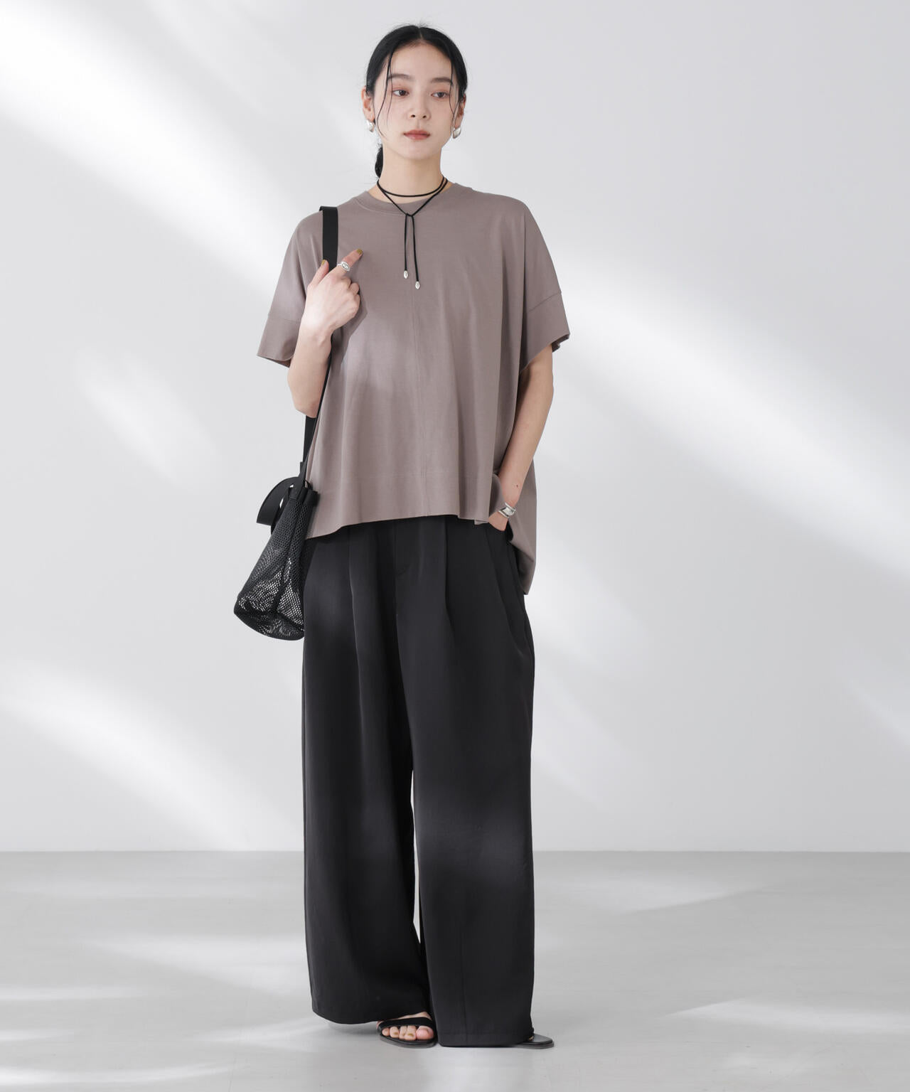 ダルサテンカーブタックパンツ | NANO universe（ナノ