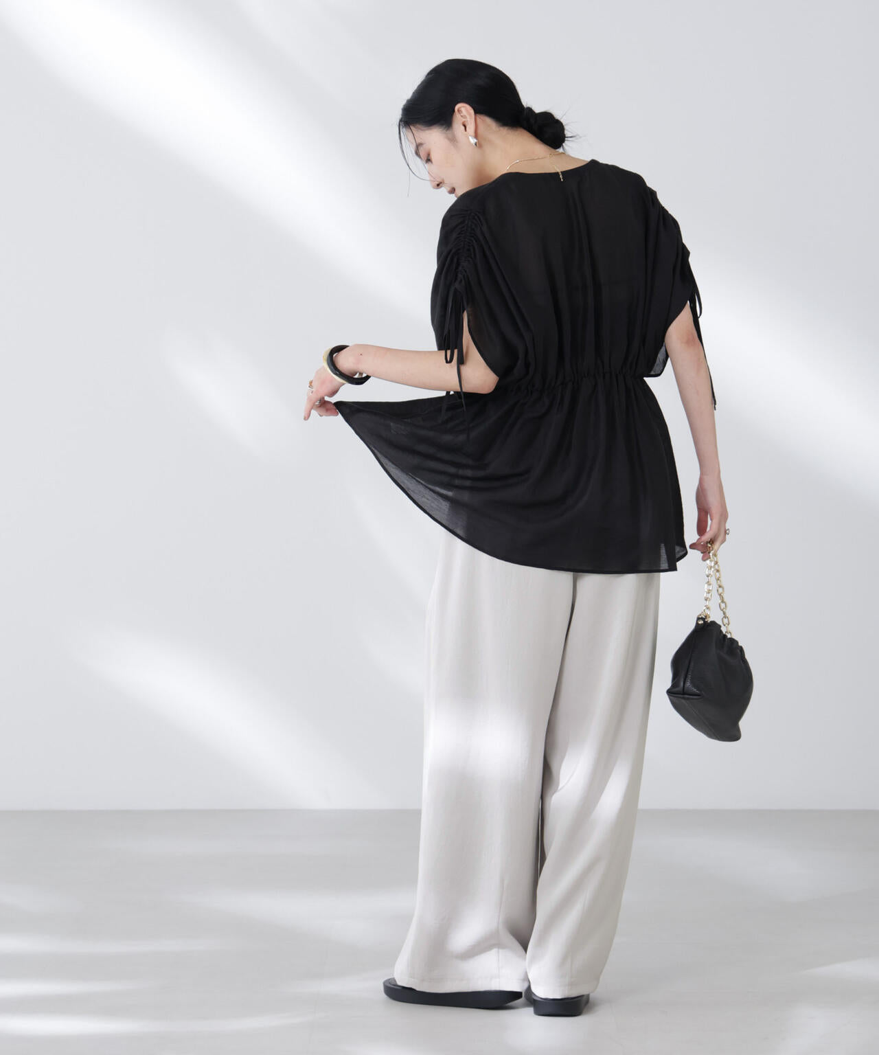 ダルサテンカーブタックパンツ | NANO universe（ナノ