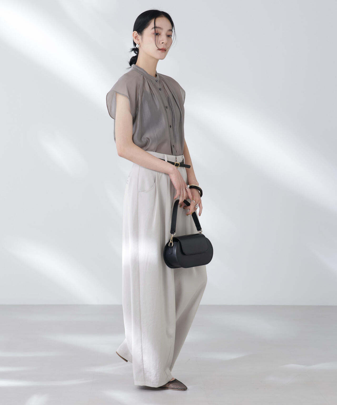 ダルサテンカーブタックパンツ | NANO universe（ナノ・ユニバース