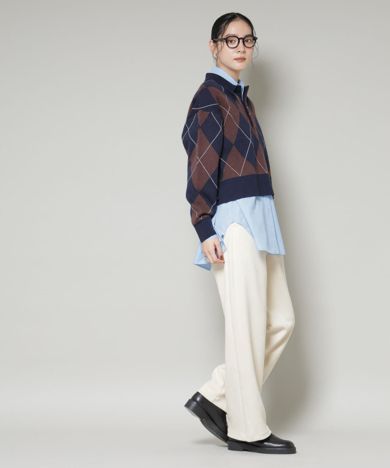 フェイクスエードタックパンツ