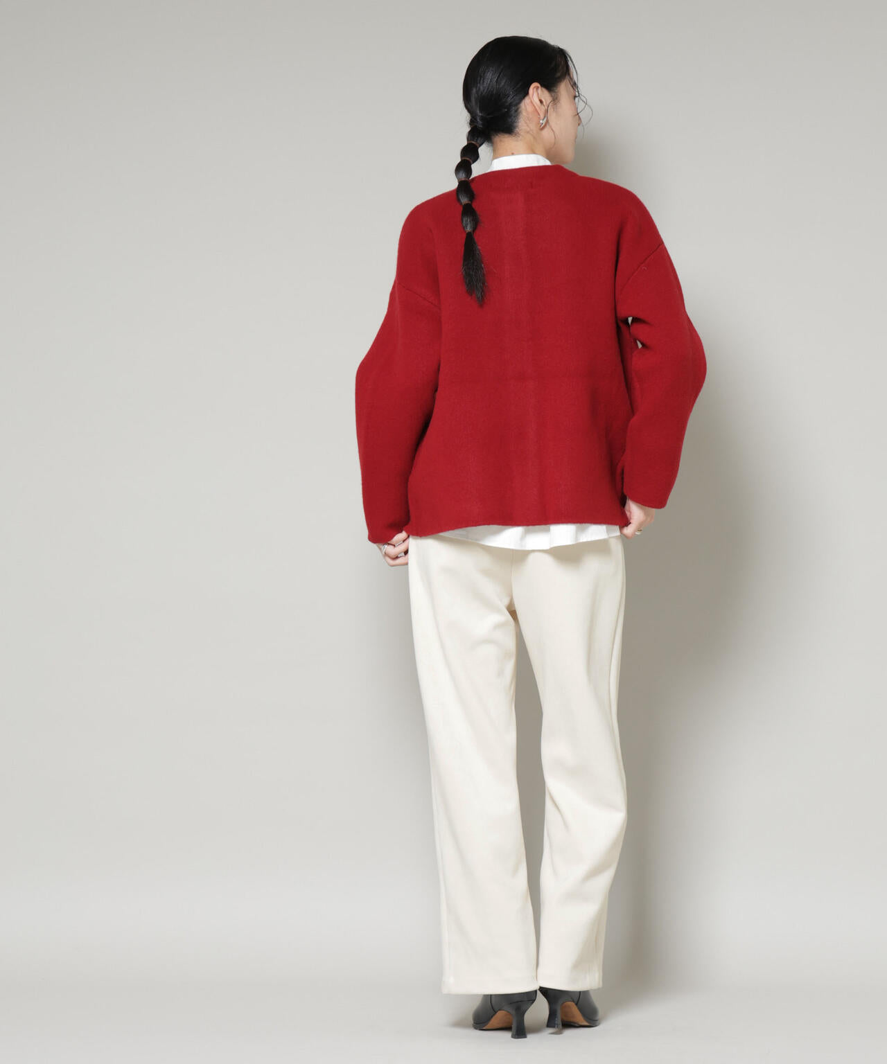 フェイクスエードタックパンツ