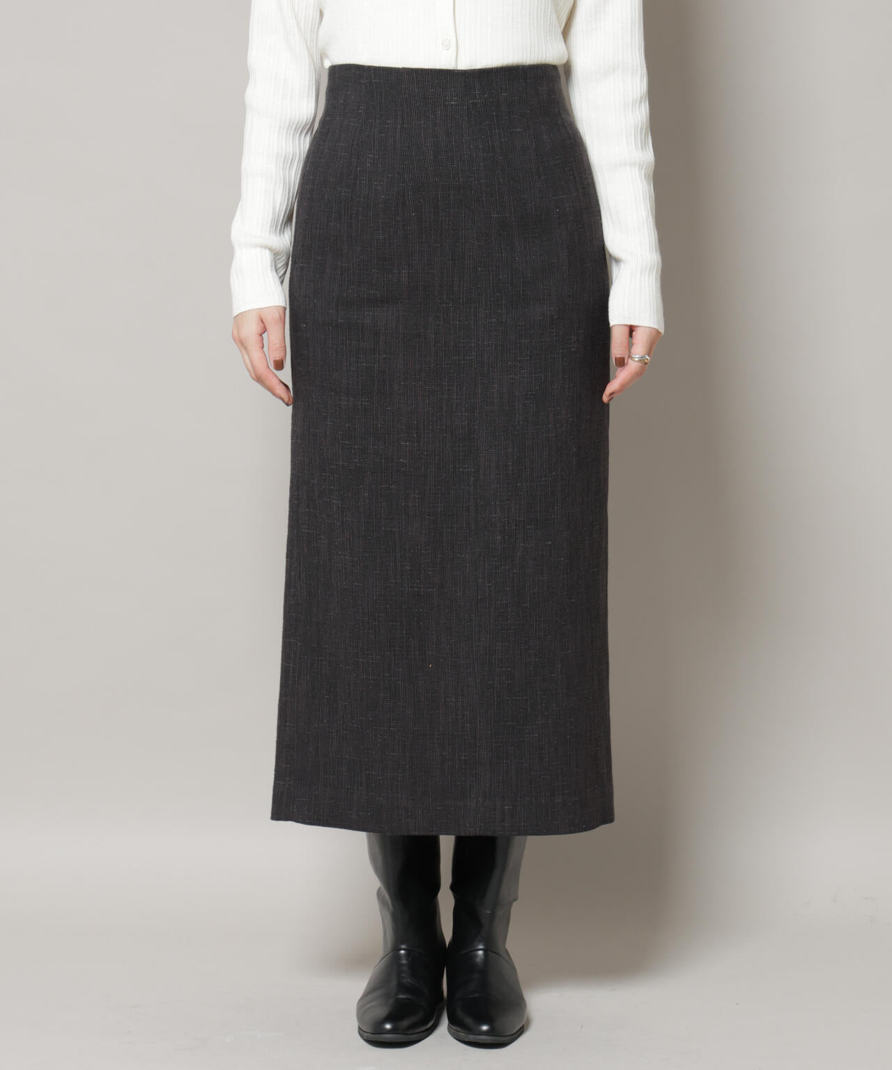 ツイードタイトスカート(セットアップ可)