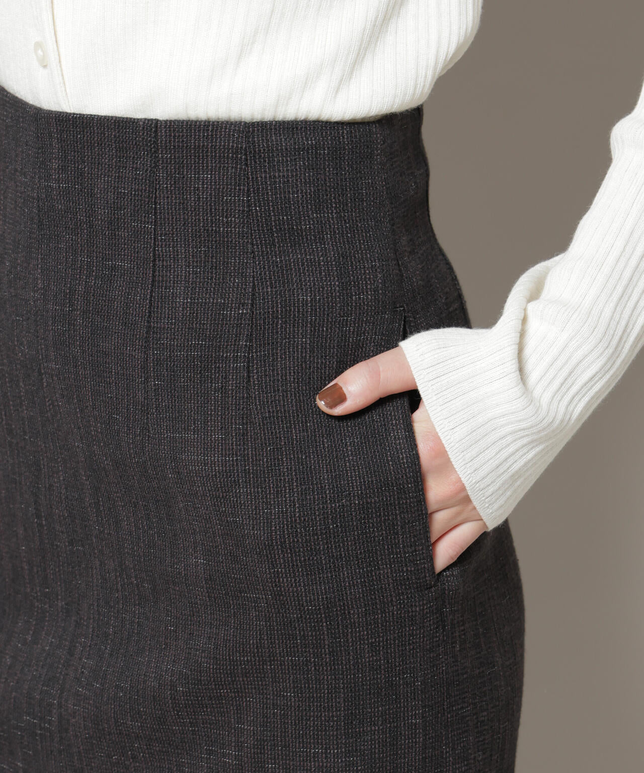 ツイードタイトスカート(セットアップ可)