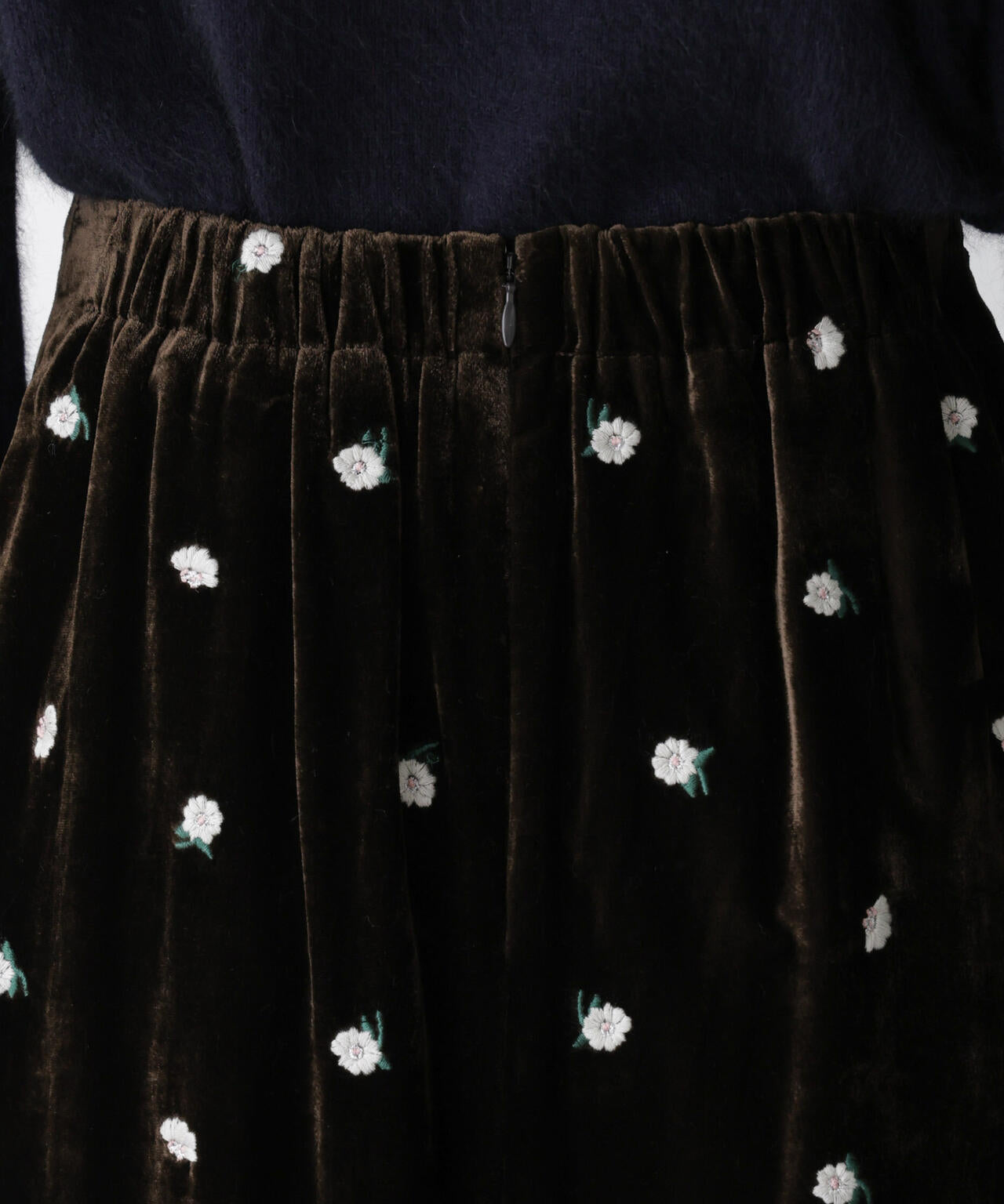 「STEVELOUR」ベロアブルームロングスカート(セットアップ可)