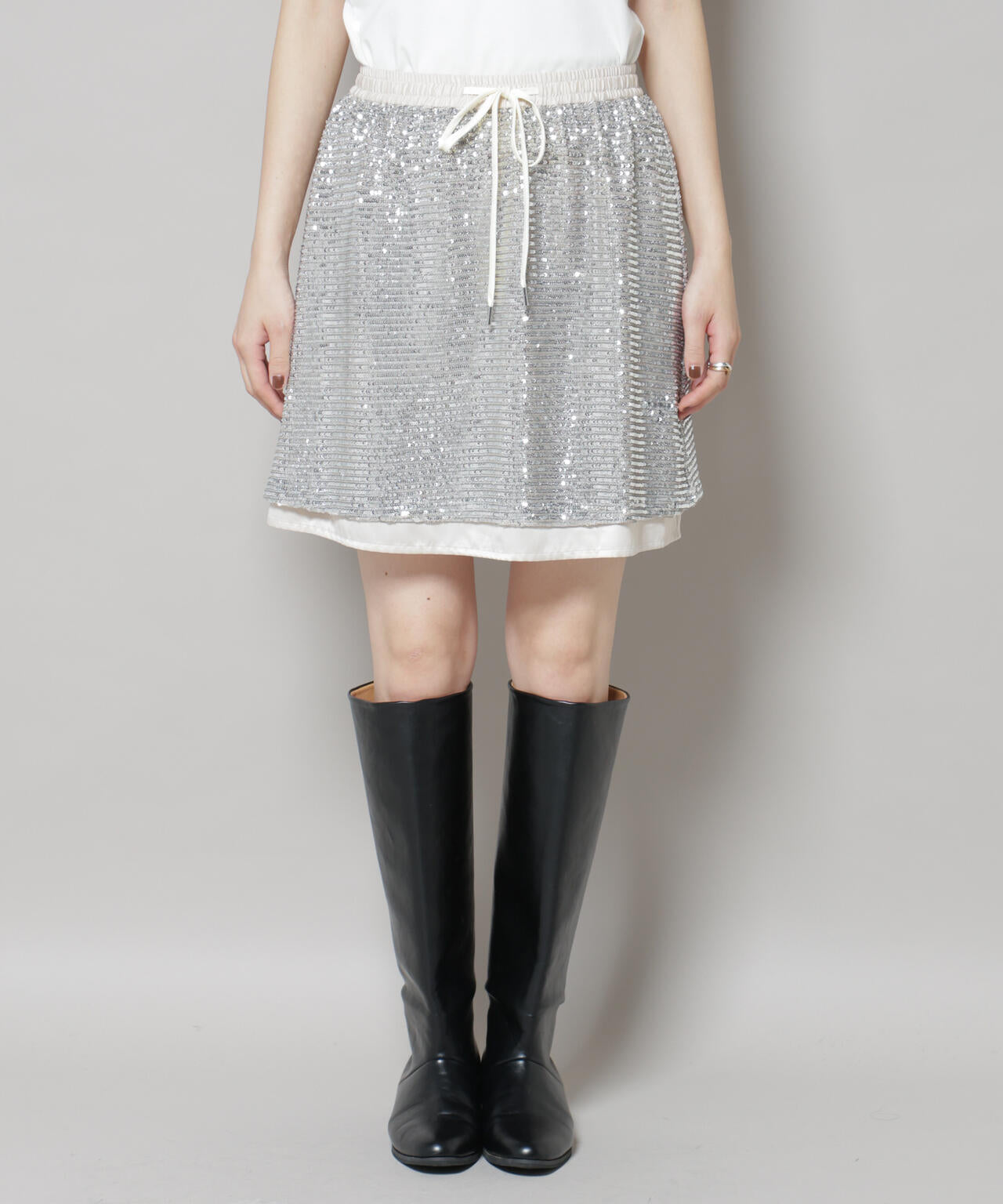 スパンコールミニスカート