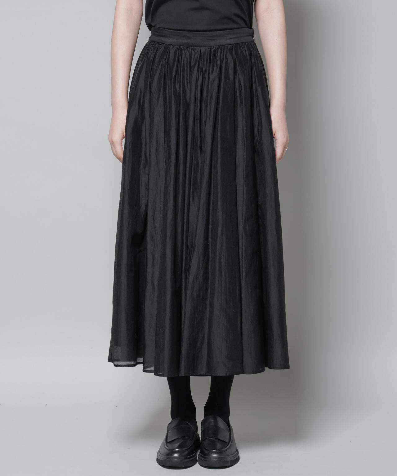 ブライトローンギャザータックスカート