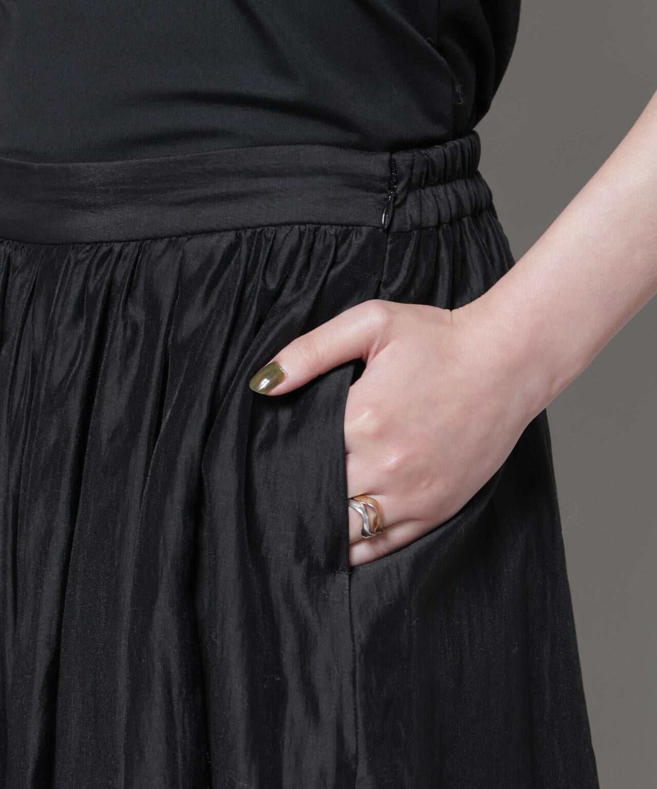 ブライトローンギャザータックスカート