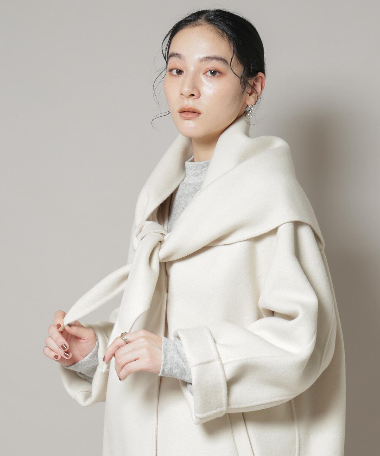 SUPER110blend リバー三角ストール | NANO universe（ナノ・ユニバース