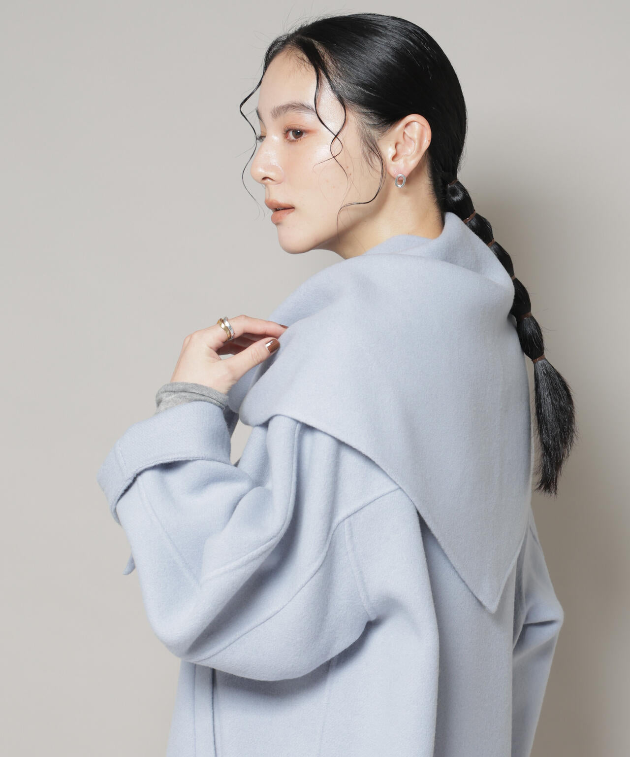 SUPER110blend リバー三角ストール | NANO universe（ナノ・ユニバース