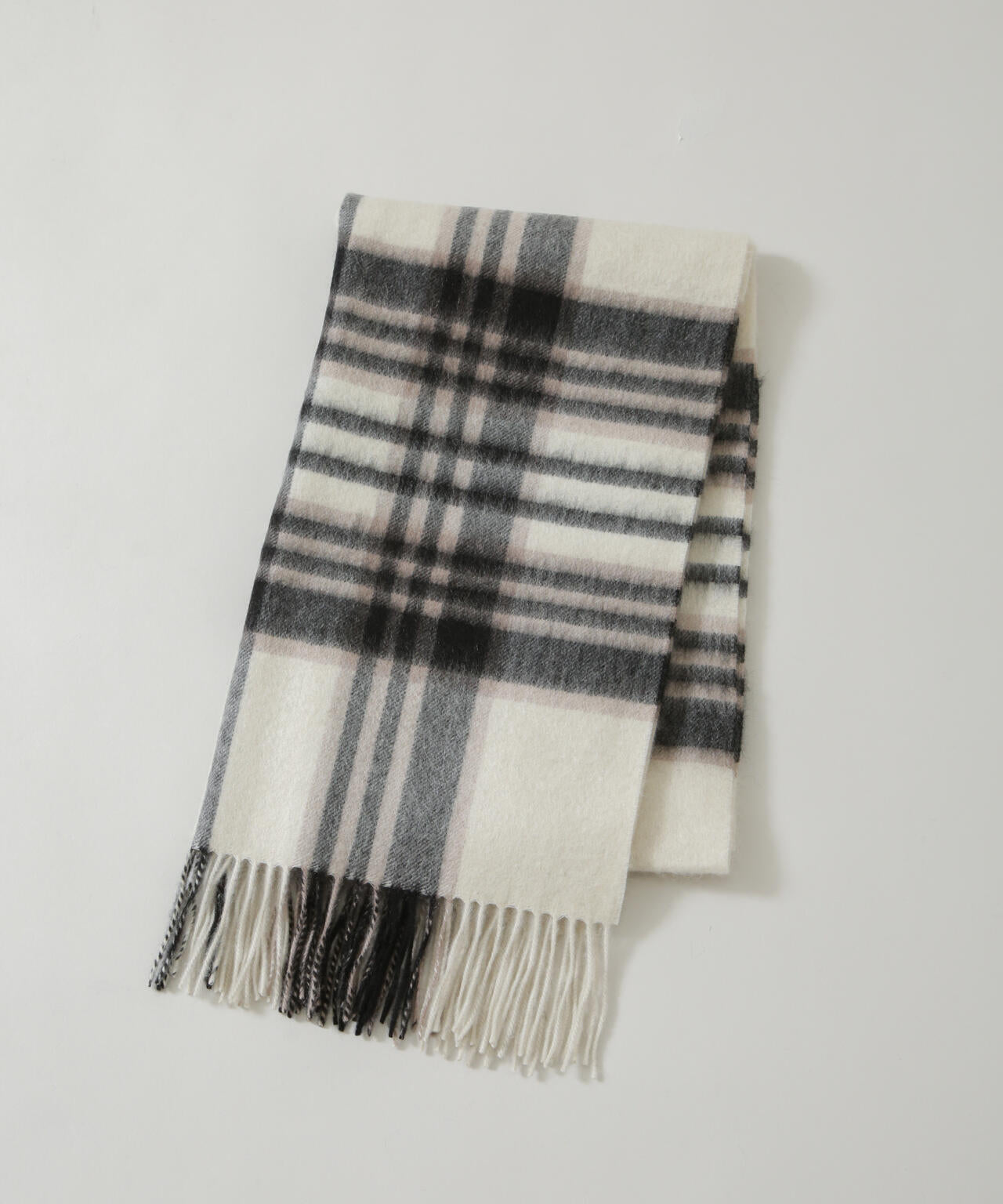 カシミヤチェックストール | NANO universe（ナノ・ユニバース