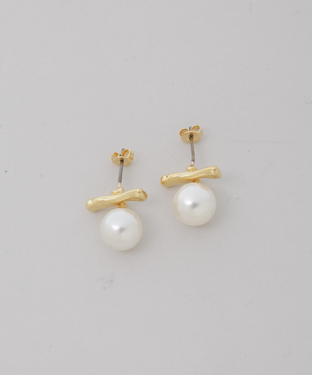 バー&イミテーションパールピアス