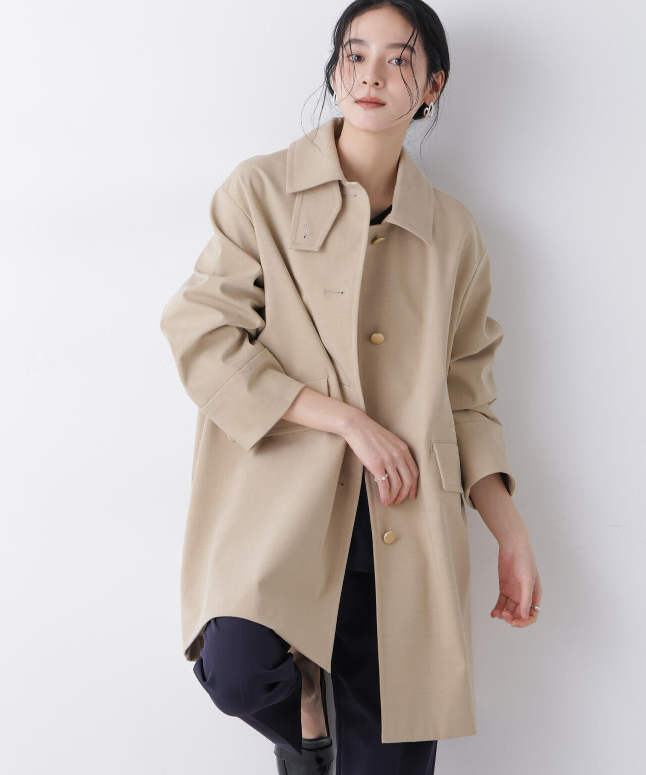 ボンディングステンカラーコート