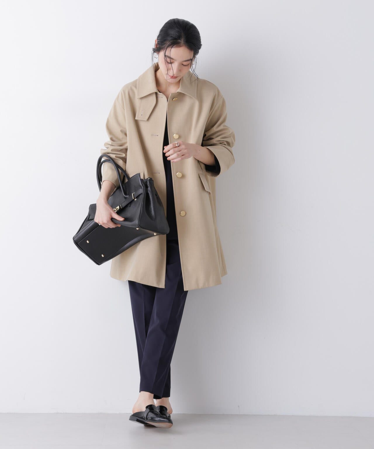 ボンディングステンカラーコート